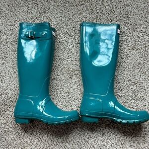 Hunter Boots Lagoon Green Size 6M (US)